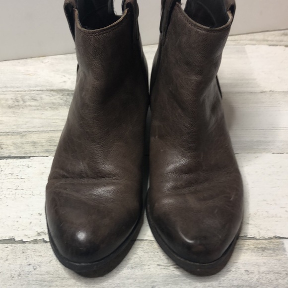 Sam Edelman James Boots Side Zip 7 Dark Brown - Picture 3 of 10